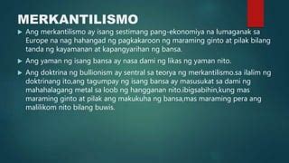 ibig sabihin ng merkantilismo|Epekto Ng Merkantilismo – Kahulugan At Halimbawa Nito.